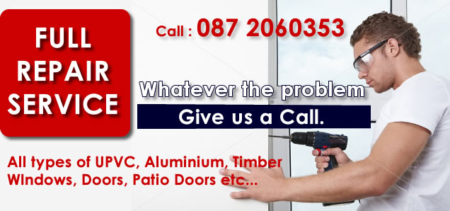 Full repair service for upvc, aluminium & timber windows and doors in Sligo