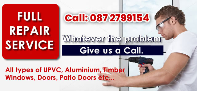 Full repair service for upvc, aluminium & timber windows and doors in Sligo